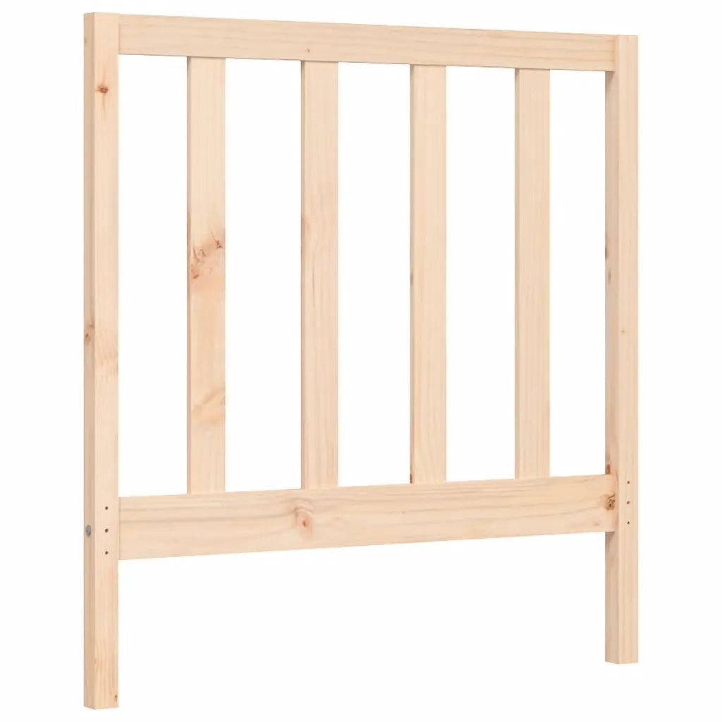 Giroletto con Testiera Single-Struttura Letto in Legno Massello 406385