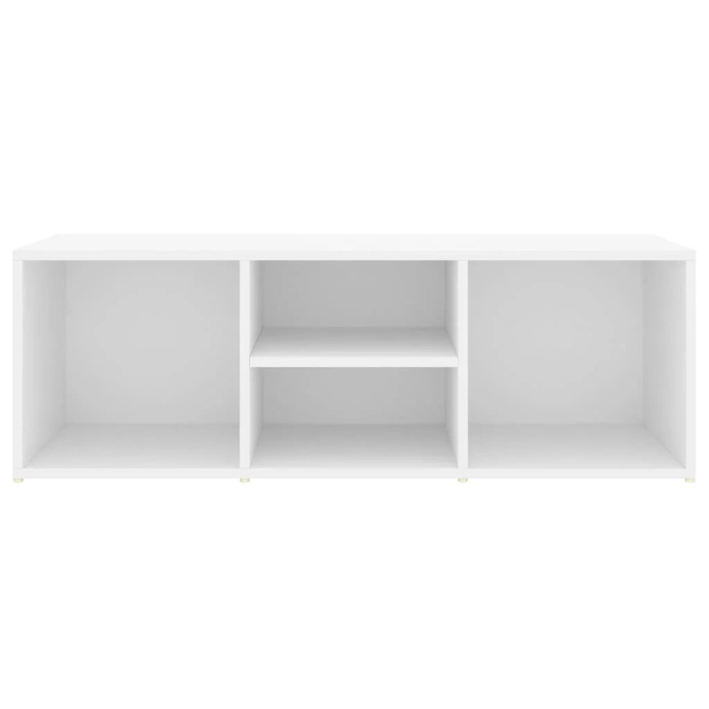 Panca portascarpe/stivali cassettiera scaffale mobiletto portaoggetti per ingresso 105 x 35 x 35 cm truciolato bianco 02_0022886