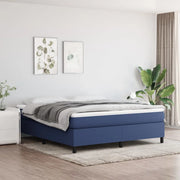 Struttura Letto a Rete a Molle Blu 180x200 cm in Tessuto 3120884