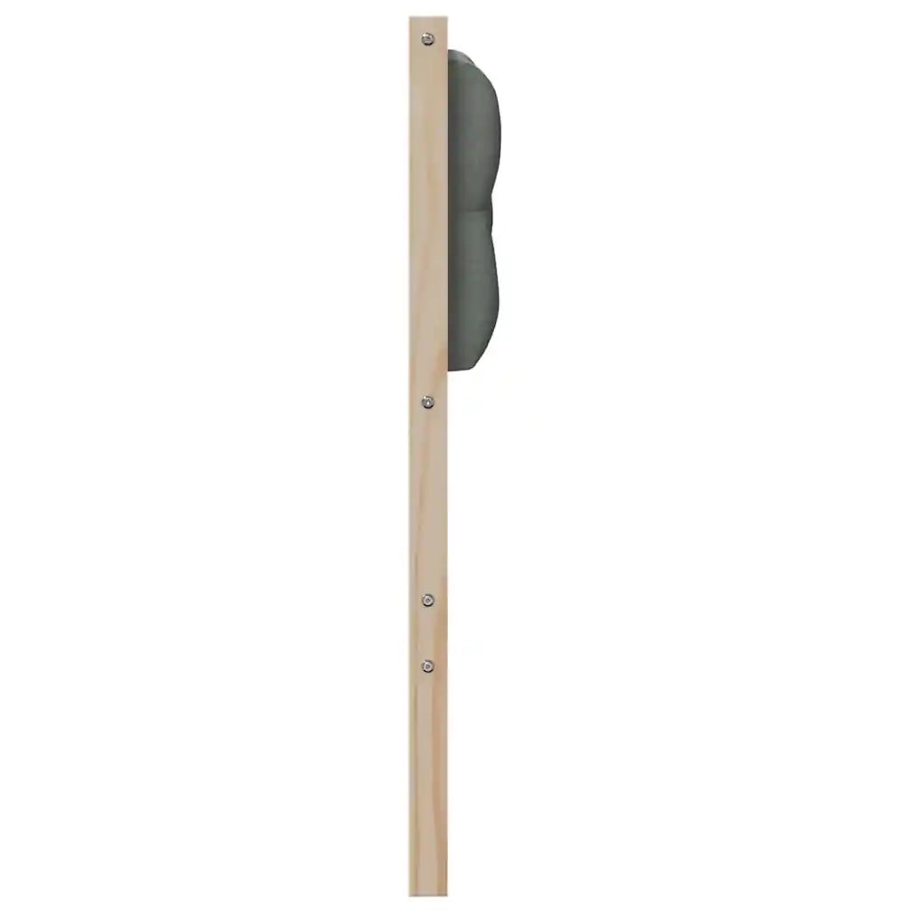 Testiera | Testata marrone e grigio scuro 90 cm Legno di pino massello