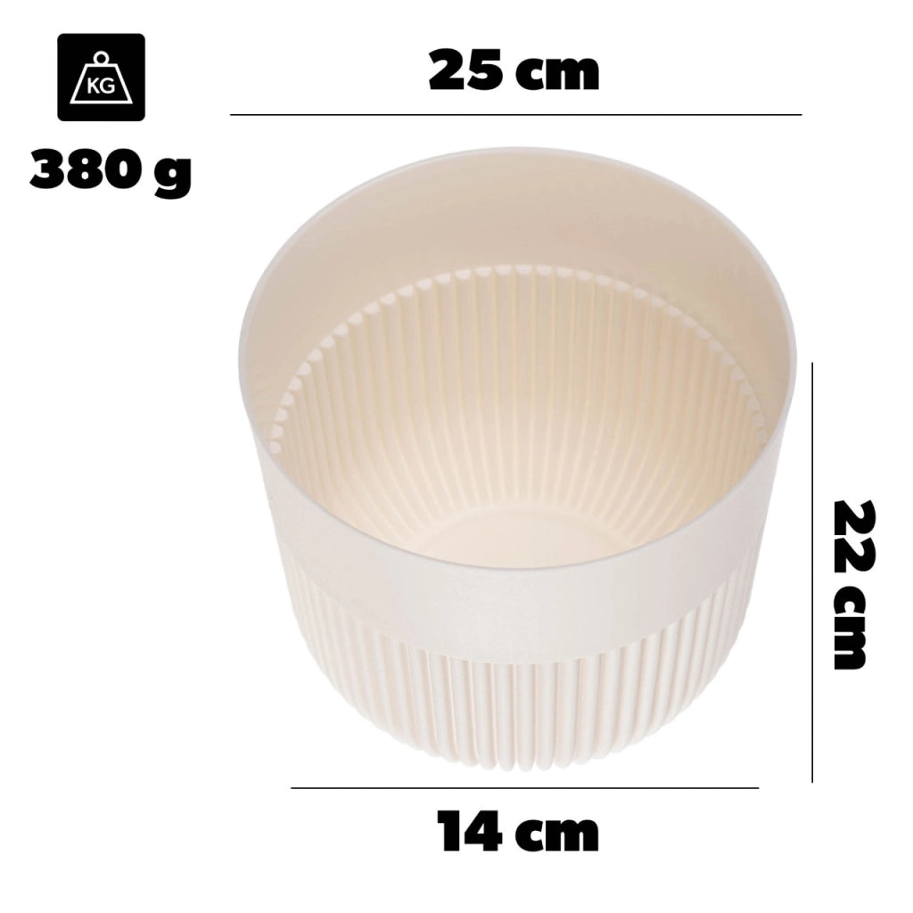 KADAX Doniczka Alia DAL25 ekri <10> K17077