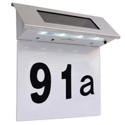 Luce Solare a LED per Numero Civico in Acciaio Inossidabile 42340
