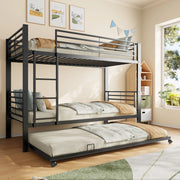 letto a castello metallo nero 90 x 200 cm