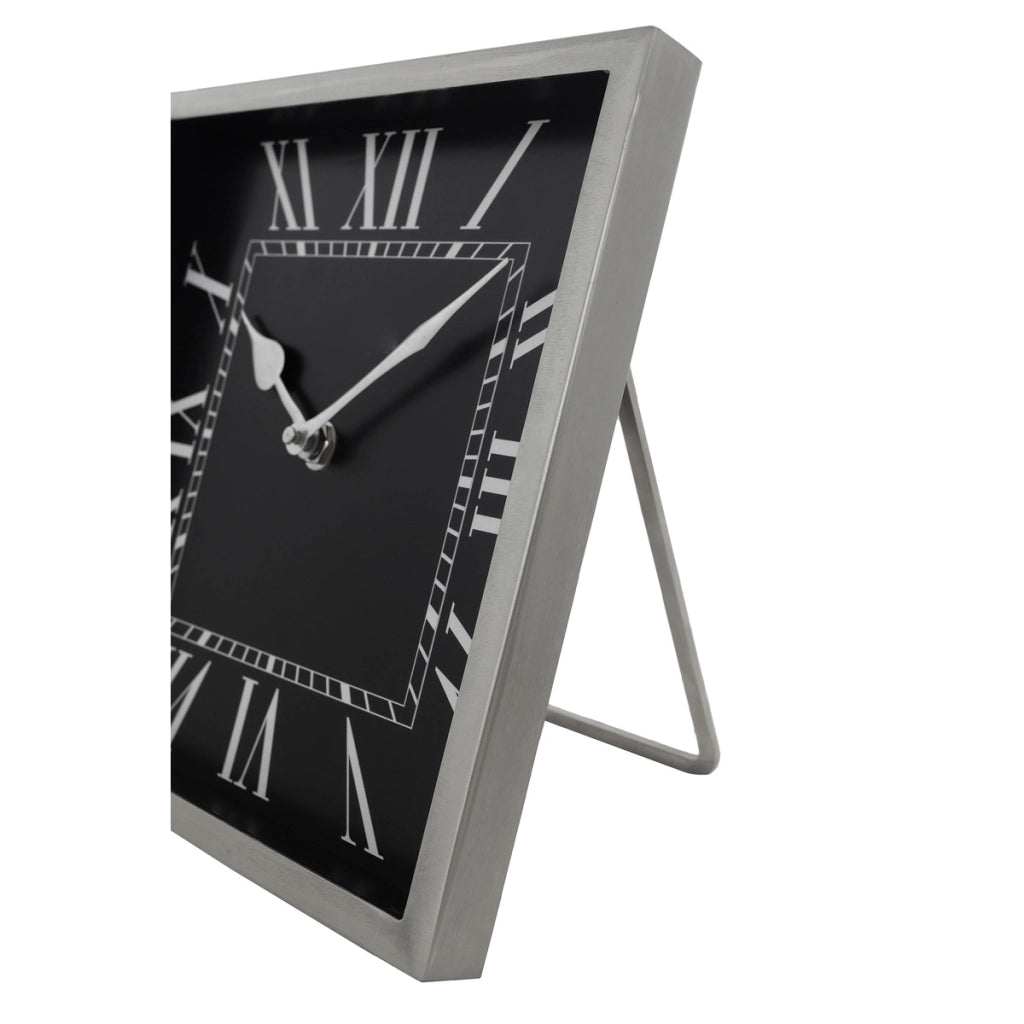 Orologio da tavolo Moments in metallo con numeri romani