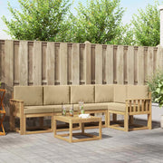 Set di divani da esterno 6 pz Bianco e Beige 3387662