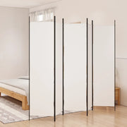 Divisorio a 5 Pannelli Bianco 250x200 cm Tessuto 350186
