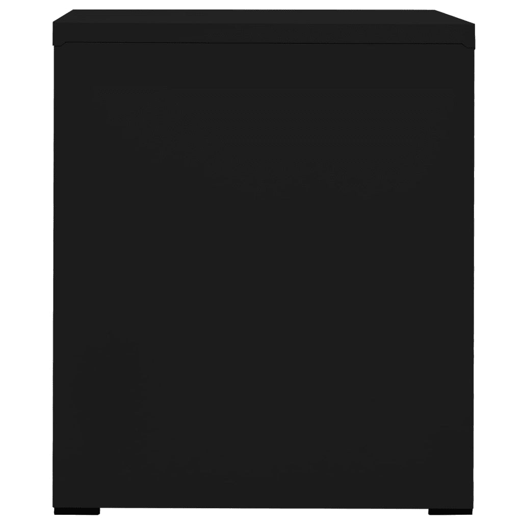 Schedario Nero 46x62x72,5 cm in Acciaio 336272
