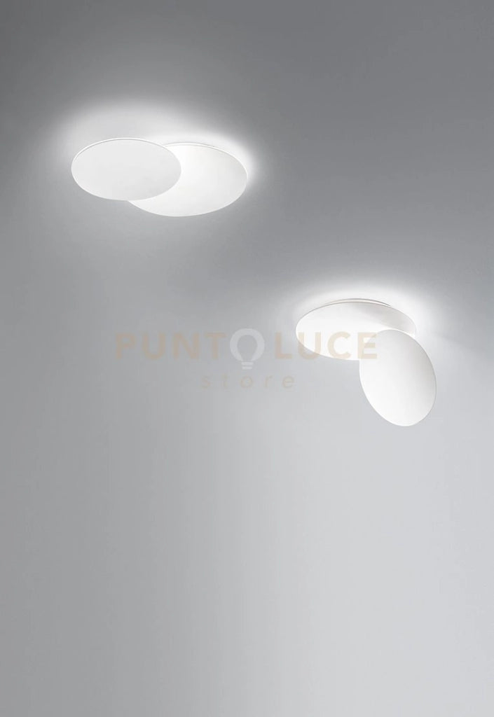 Plafoniera in alluminio colore bianco Drum LED 33W 3000K CRI?80 220-240V 50/60Hz 2640Lm biemissione