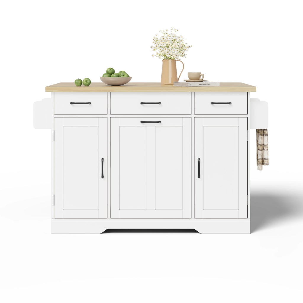 Carrello da Cucina con Piano Pieghevole e Cassetto ¨C MINIMAL ¨C 120x45x87 cm