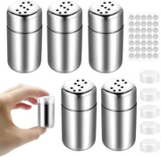 Struzzo di Sale Mini - 5 Pezzi - Contenitore di Sale - Vaschetta di Sale - Struzzo di Sale per la Cucina - In Acciaio Inossidabile - Duraturo e Resistente alle Sollecitazioni - Contenitore per Erbe