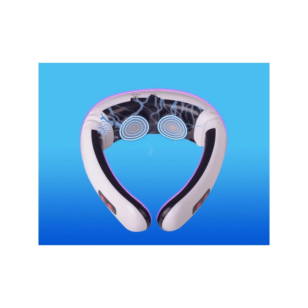 Trade Shop - Massaggio Massaggiatore A Impulsi Magnetici Collo Cervicale Fascia Termica Collo -
