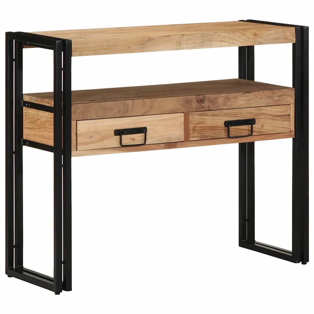 Tavolo consolle 90 x 33 x 75 cm Legno di Acacia Massello 4102743