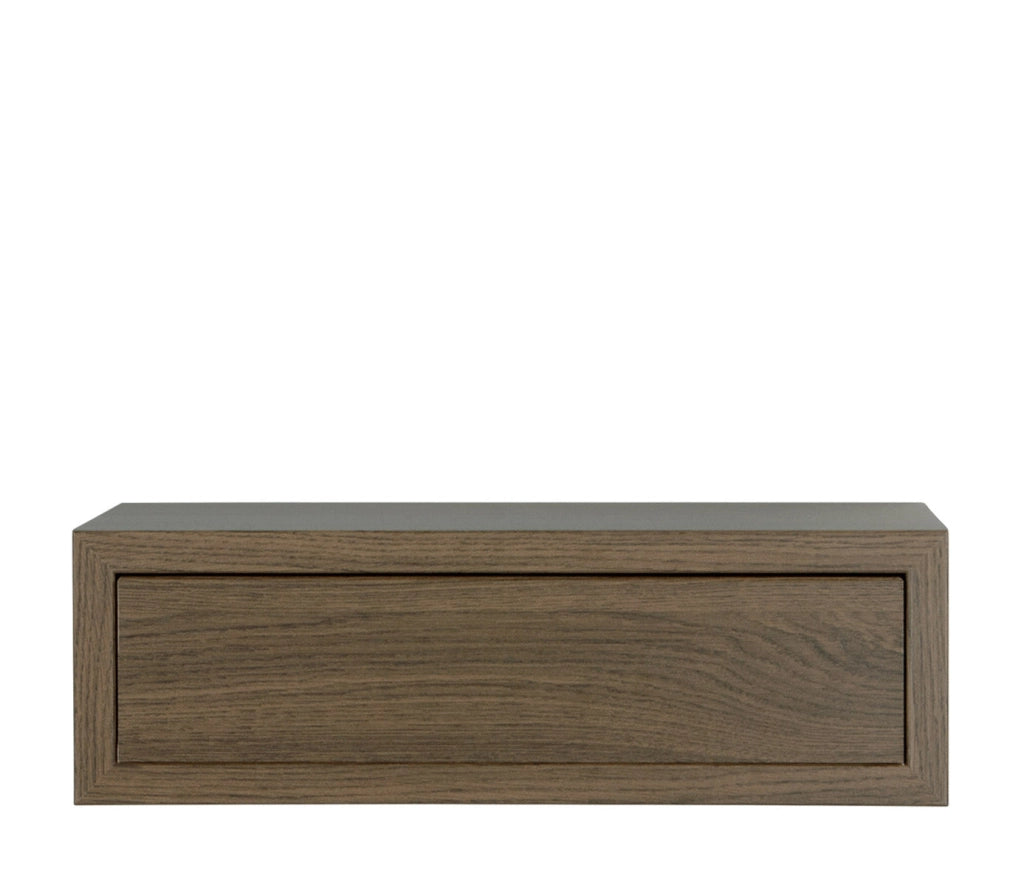 Mensola da Parete 1 Cassetto 45x13,4x23,7 cm in Fibra di Legno Lego Maxi Rovere Tabacco