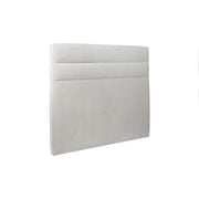 Testiera in tessuto velluto grigio chiaro con linee L150 cm