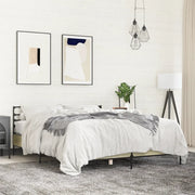 Giroletto-Struttura Letto Rovere Sonoma 160x200 cm in Legno Multistrato Metallo 323910