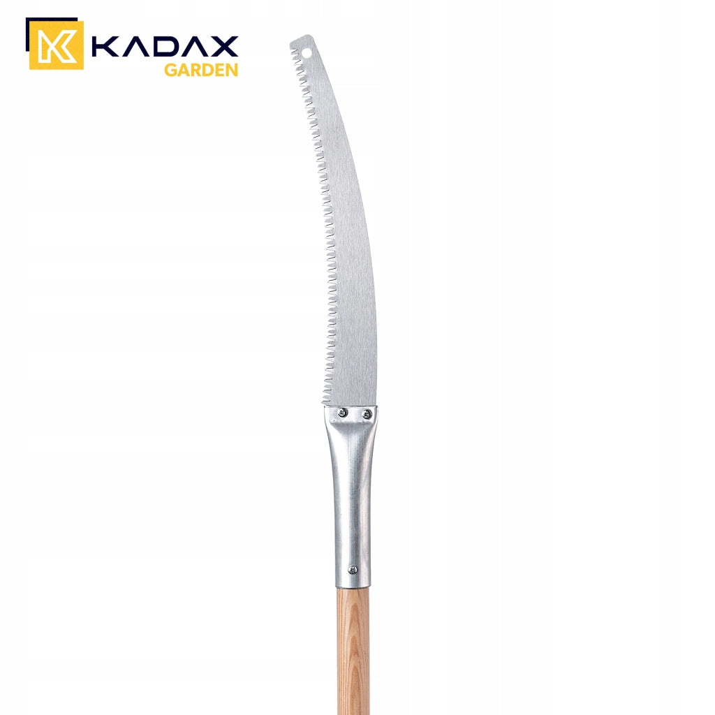 Sega manuale per alberi KADAX da 30 cm, leggera, con manico da 196 cm.