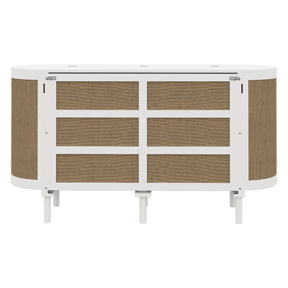Letto a Scomparsa Verticale con Rete a Doghe e Vani ¨C MINIMAL ¨C Bianco 140x200