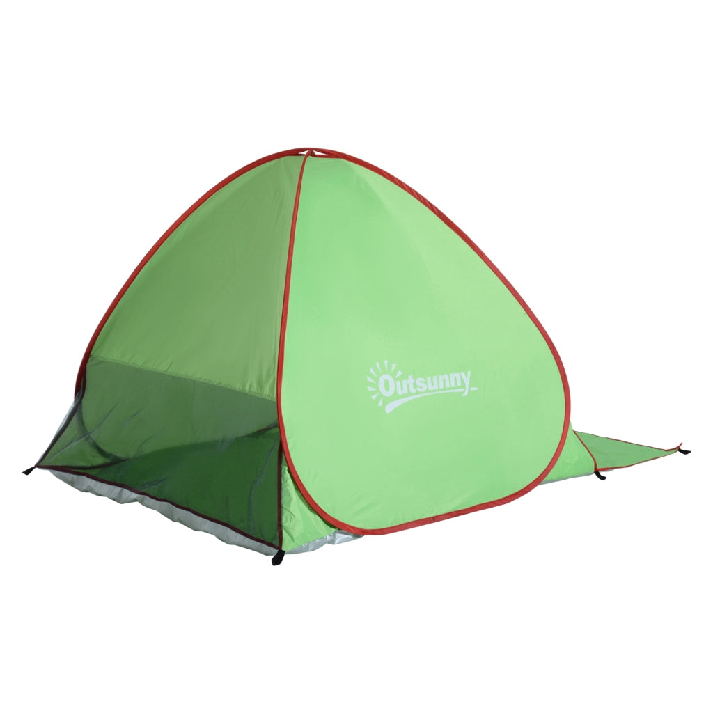 Tenda da Spiaggia Pop Up ¨C zephmum ¨C Verde 200x150x119 cm
