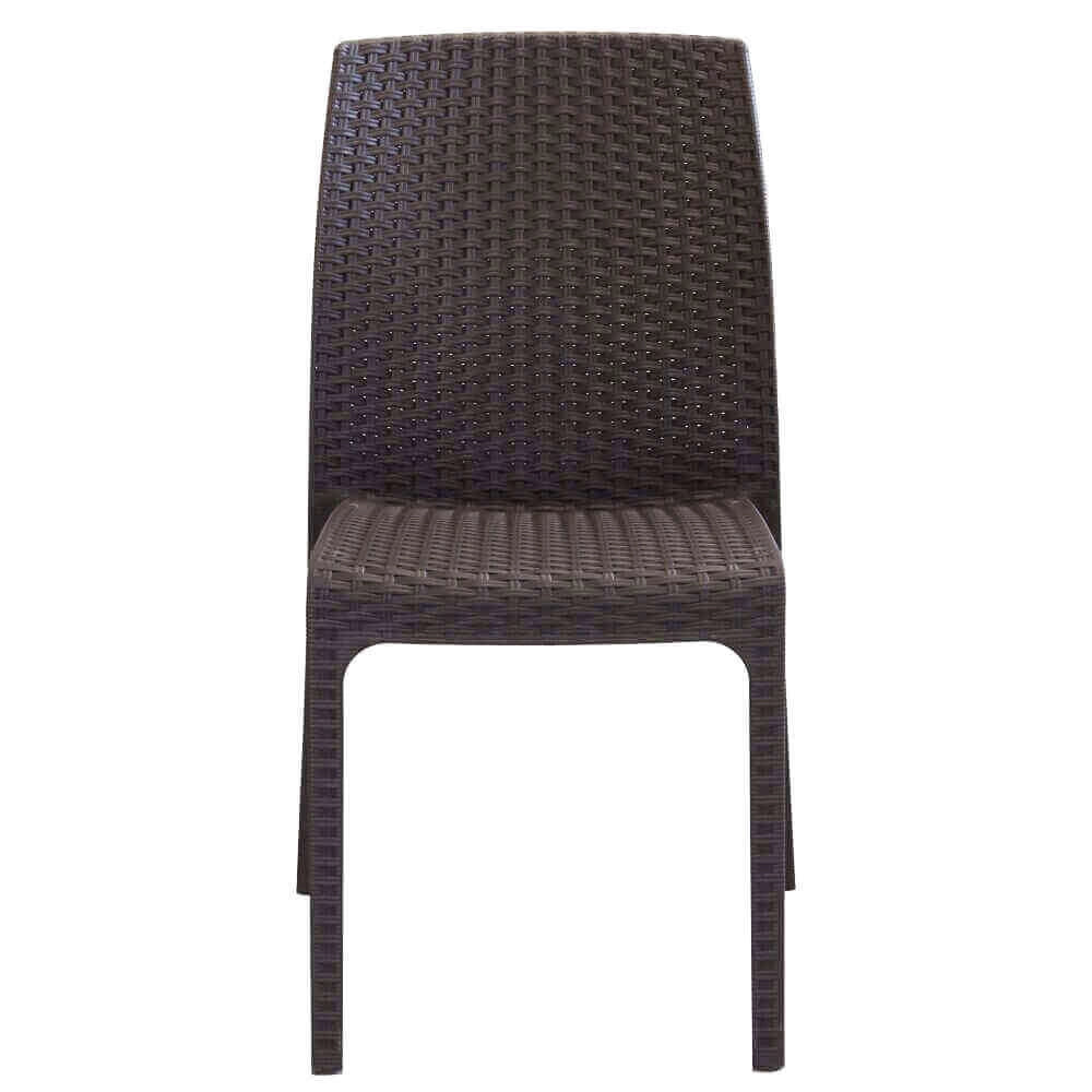 Sedia da Giardino Impilabile in Wicker cm 47x59x86 - VIRGINIA