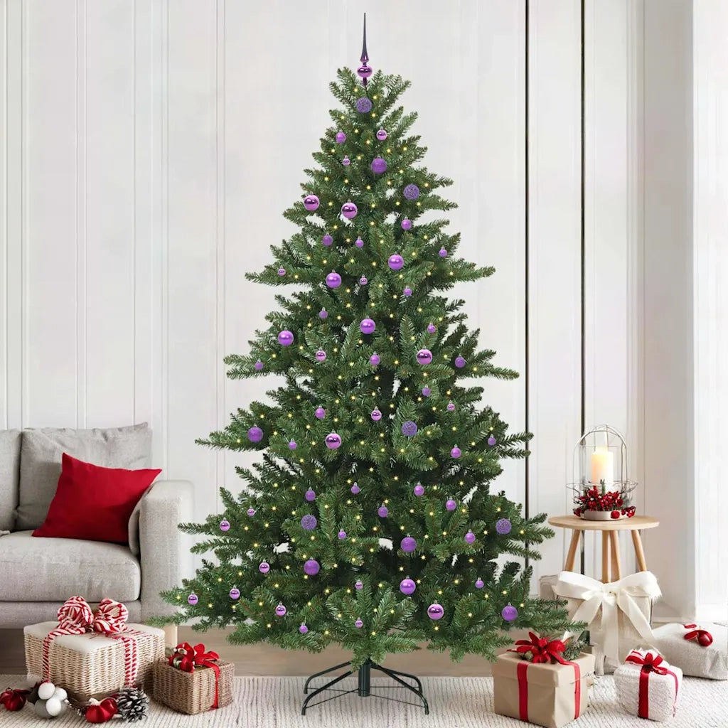 Albero di Natale Artificiale con Rami Pieghevoli Verde 240 cm 3397698