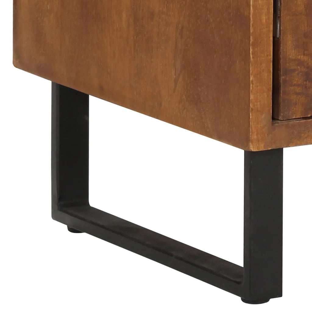 Comodino 40x30x50 cm in Legno Massello di Mango 247942