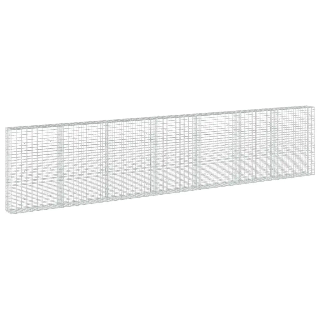 Gabione con Filo da 5 mm e Rete da 5x10 cm 700x30x150 cm 3464672