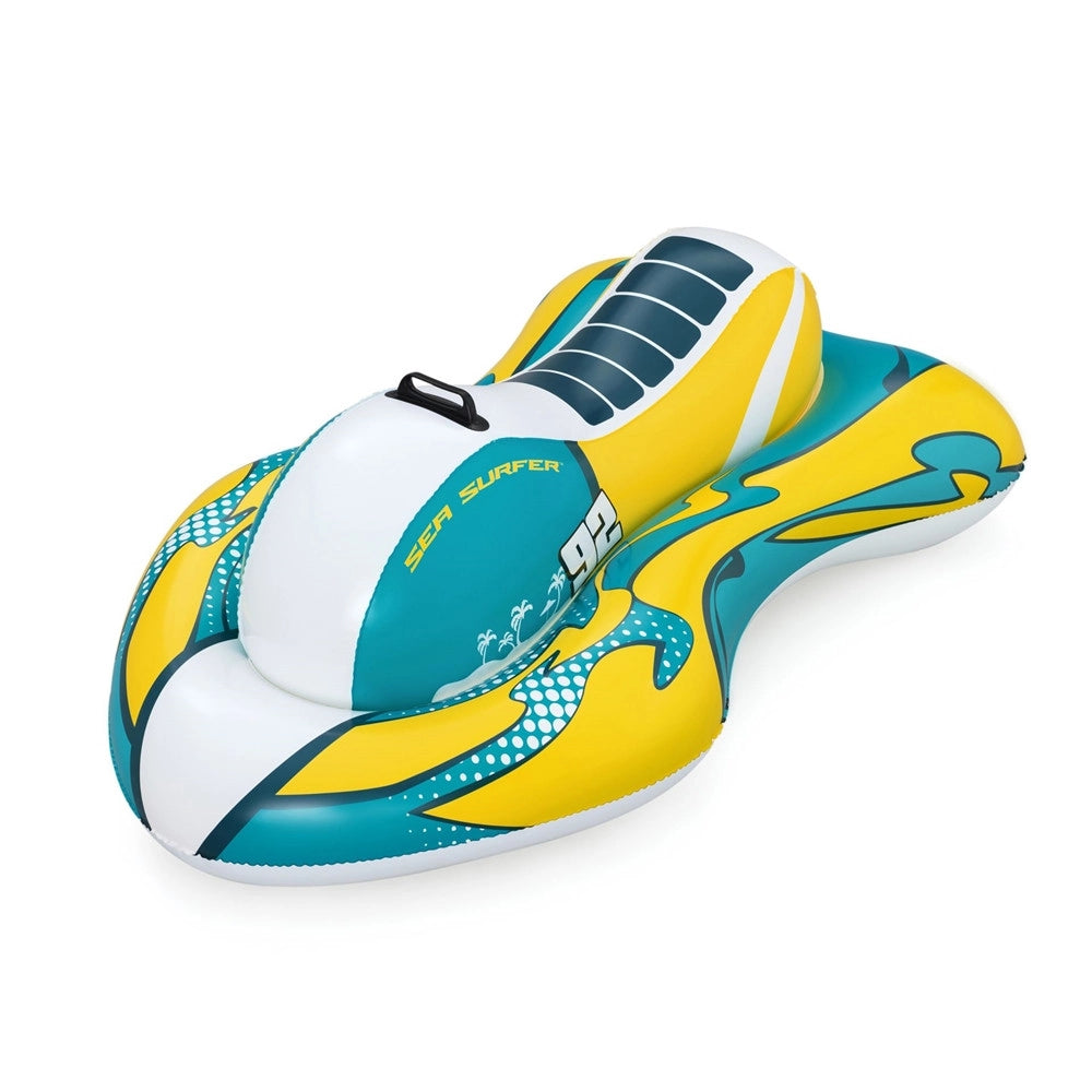 Trade Shop - Moto D'acqua Cavalcabile Gonfiabile Giocattolo Per Piscina 117x77cm Con Maniglia 41540 -