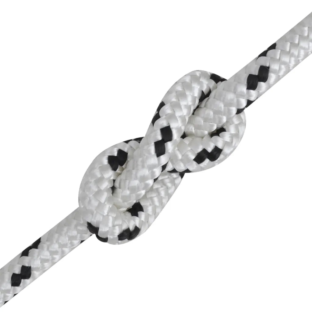 Corda Marina Intrecciata in Poliestere 8 mm 250 m Bianco 143791