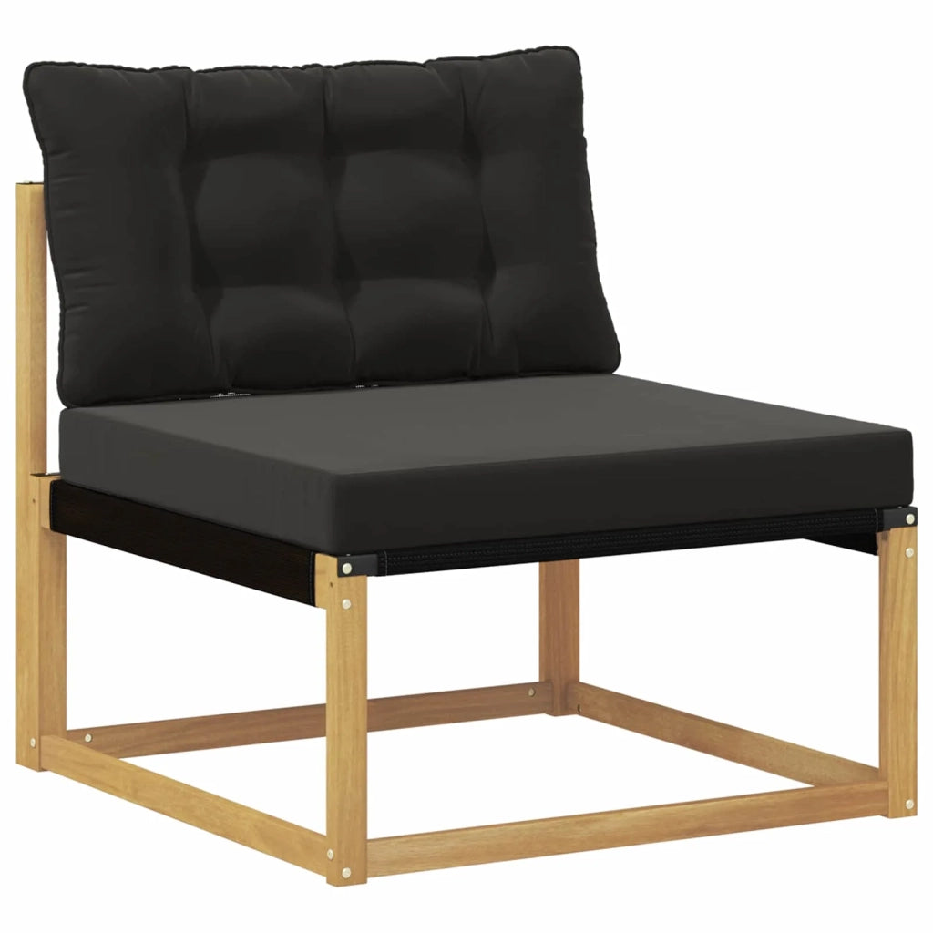 Divano centrale per esterno-Divano componibile Bianco 79 x 83 x 73 cm acciaio 602951