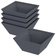 Fioriere | Cassetta per fiori | Vaso da giardino 5 pz Antracite 35 x 35 x 15 cm