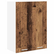 Armadio moderno a muro con ampio spazio contenitivo 60 x 31 x 80 cm legno composito finitura legno anticato 02_0053319