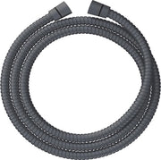 Doucheslangvervanging rapida da installare - 71" con connessi in acciaio inossidabile e viti di rame per installazione senza strumenti - supporto per doucheslang extra lungo per doccia a mano (grigio, 1/2" NPT)