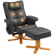 Poltrona relax massaggiante elettrica ¨C Xylo ¨C reclinabile con poggiapiedi e telecomando