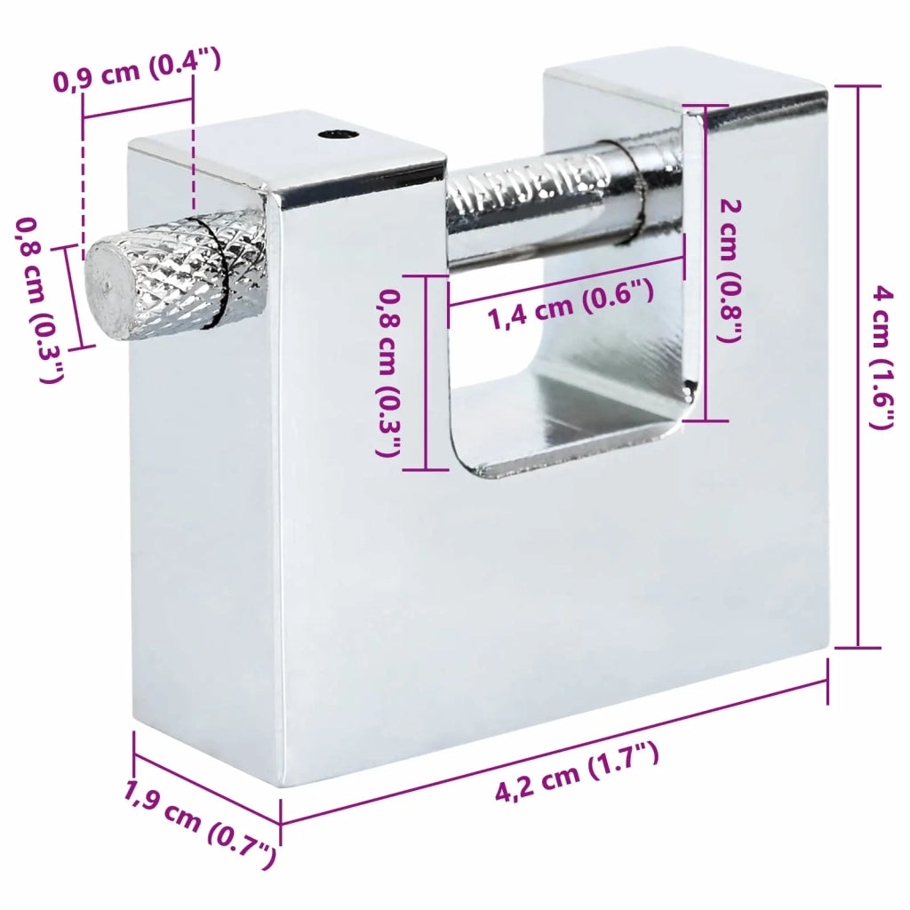 Lucchetto 12 pz Argento Acciaio CFW8190800