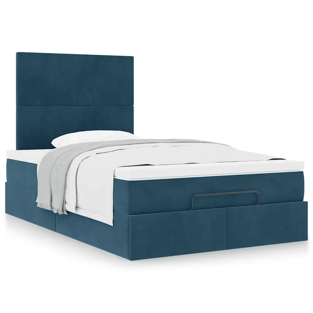 Struttura Letto Pouf con Materassi 120x190 cm Velluto 3313389
