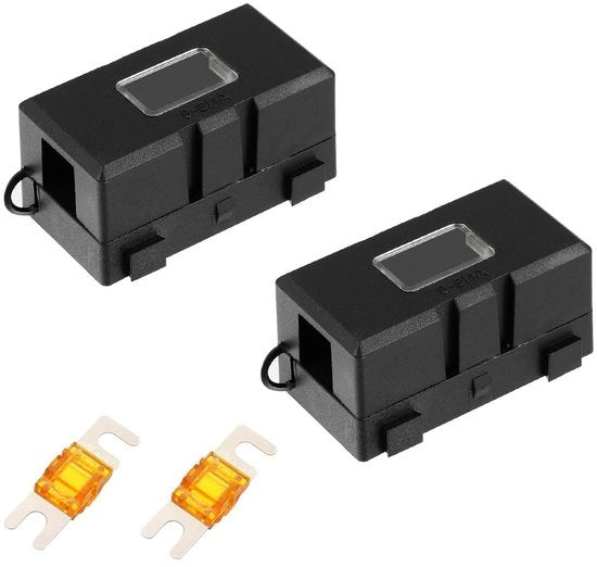 Fusibile di cortocircuito 30-200 A inclusa custodia per fusibile ANS e fusibili ad alta tensione - 2 pezzi accessori per veicoli