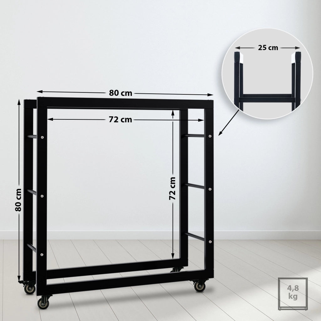 Portalegna Keri con ruote 25x80x80
