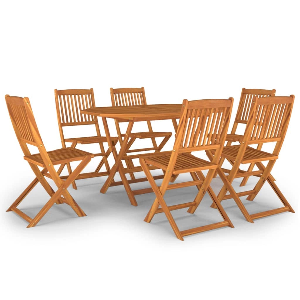 Set da pranzo da giardino per esterni 7 pezzi in legno massello di acacia 02_0013932