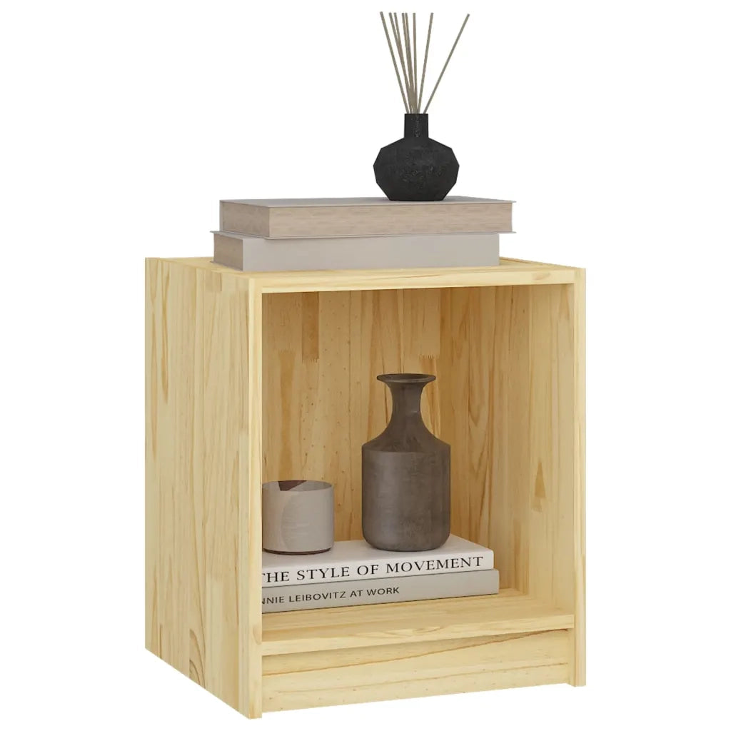 Comodino 35,5x33,5x41,5 cm in Legno Massello di Pino cod mxl 30229