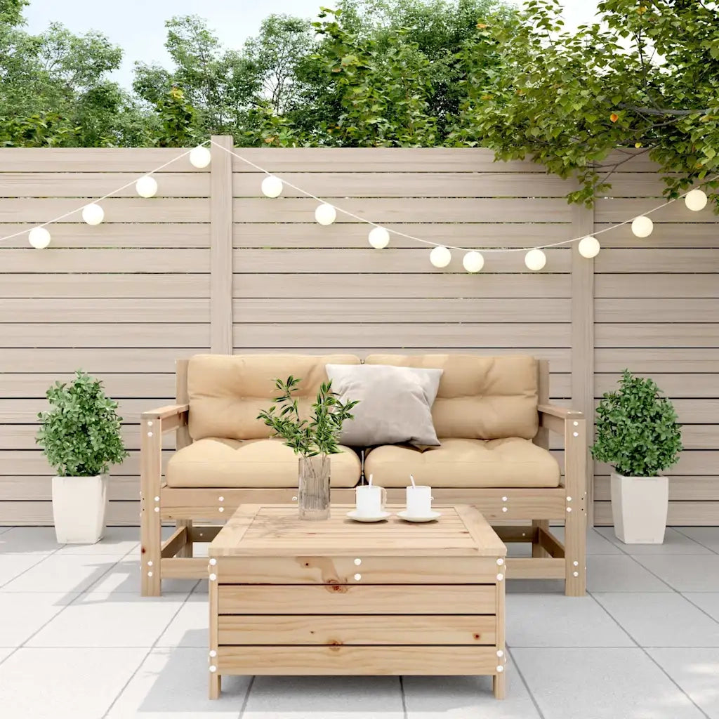 Set Divani da Giardino 3 pz | Set Salotto da Giardino con Cuscini Legno Massello di Pino