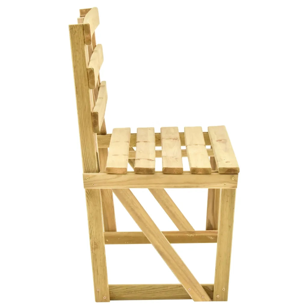 Panca da Giardino 120 cm in Legno di Pino Impregnato 315393