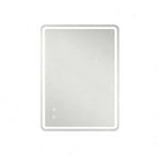 Specchio LED da bagno 80 x 60 cm argento, antiappannamento, touch, dimmerabile