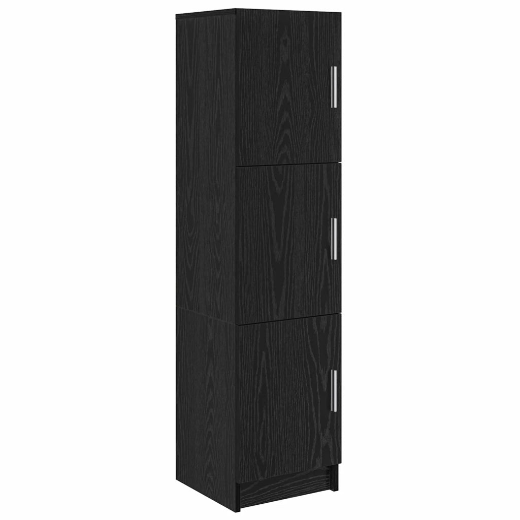 Credenza | Madia | Buffet da pranzo | Armadio da pranzo Rovere Nero 31.5 x 32 x 122.5 cm