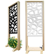 ROOTS - Separè - Paravento modulabile - 70x190cm - in Legno e PVC Colore: nero