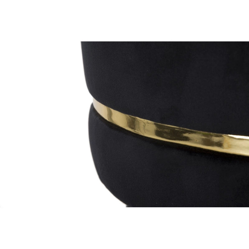 Sgabello Bar Paris Nero/gold cm ø 35x74