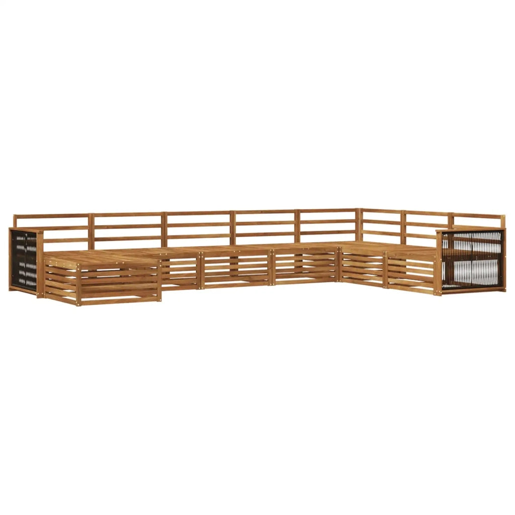 Set di divani da esterno 8 pcs Naturale