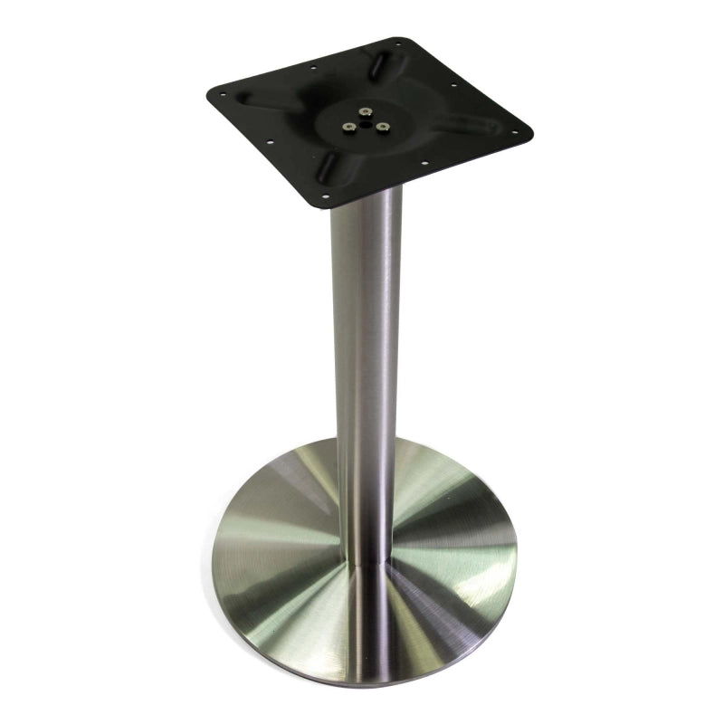 Base tavolo acciaio Gordon colore inox tondo cm ø45h72