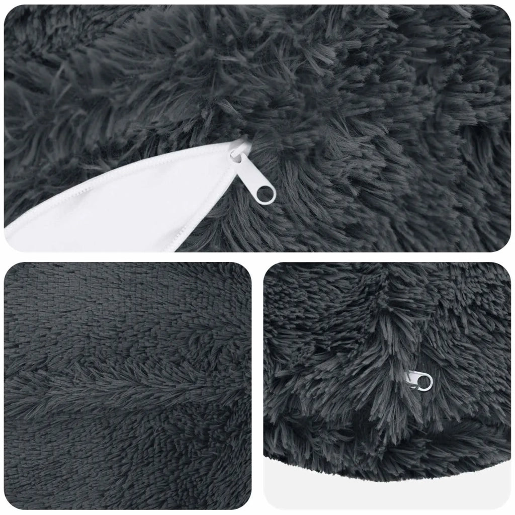 Cuscino con cuscino HEERLEN 6 pz Antracite Fleece PV 929880