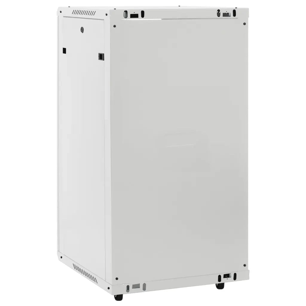 vidaXL Armadietto di Rete 22U con Ruote Girevoli 19" IP20 60x60x120 cm