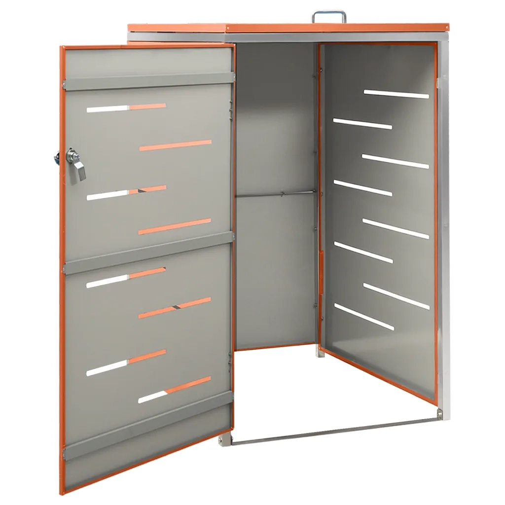Copribidone per Spazzatura Singolo 69x77,5x112,5cm Acciaio Inox 149562